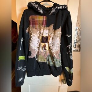 Beautiful handmade patchwork hoodie